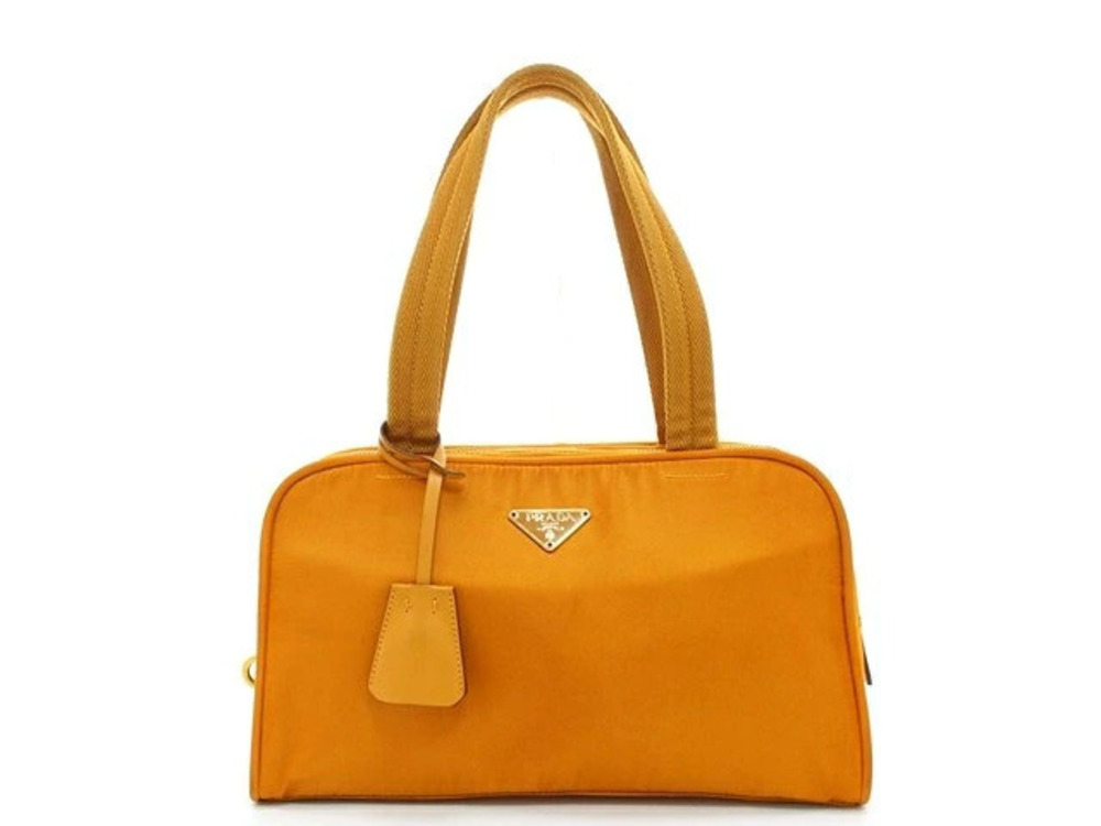 Prada Tessuto Saffiano Handbag Orange